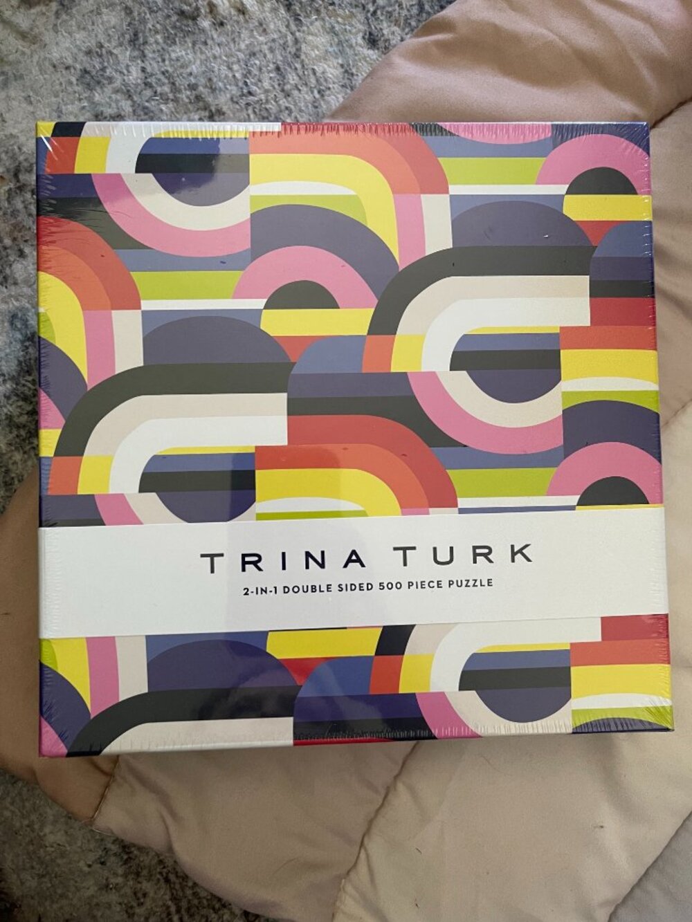 Trina Turk 2-in-1 Double-Sided 500 Piece Puzzle – Vibrant Modern Art Design